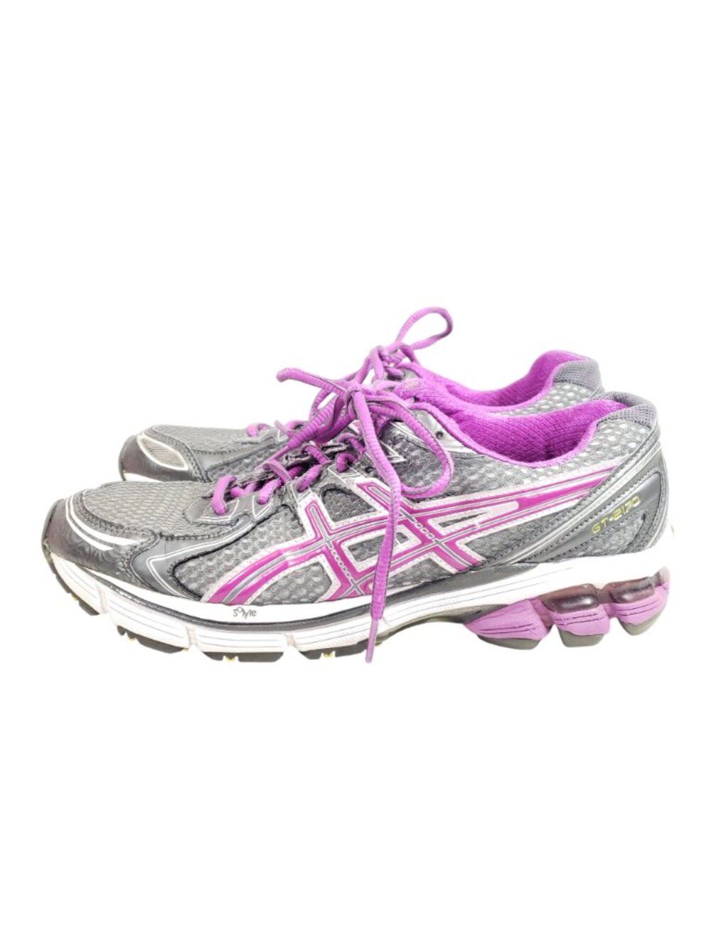 Asics GT-2170 Womens Size 8.5 Running Shoes Gray & Purple - Picture 3 of 9